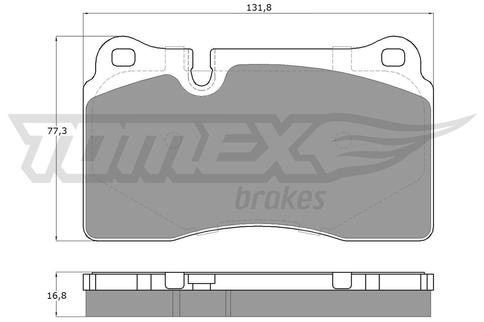 Sada brzdových platničiek kotúčovej brzdy TOMEX Brakes